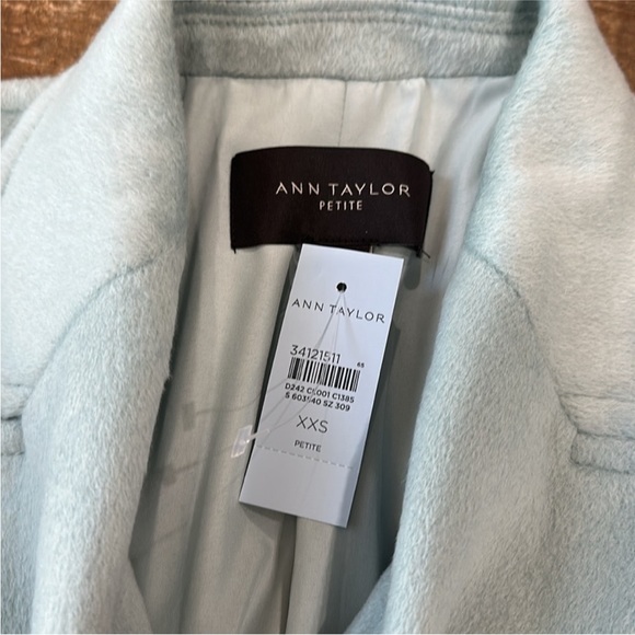 Ann Taylor XXS PETITE Wool Blend Chesterfield Coat - Picture 2 of 4